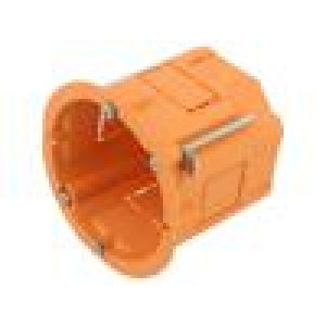 Enclosure: back box Ø: 60mm Z: 60mm plaster embedded orange