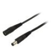Kabel 2x0,5mm2 DC 5,5/2,5 zástrčka,DC 5,5/2,5 zásuvka přímý