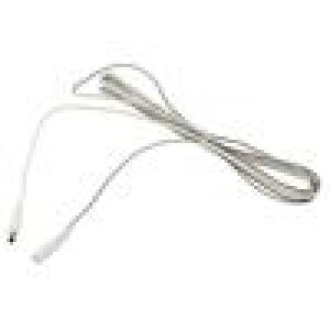 Kabel 2x0,5mm2 DC 5,5/2,5 zástrčka,DC 5,5/2,5 zásuvka přímý