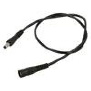 Kabel 1x0,5mm2 DC 5,5/2,1 zásuvka,DC 5,5/1,7 zástrčka přímý