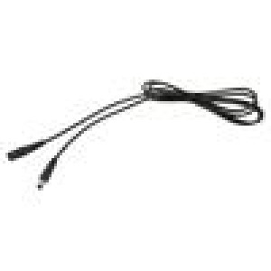 Kabel 1x0,5mm2 DC 5,5/2,1 zástrčka,DC 5,5/2,1 zásuvka přímý