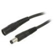 Kabel 1x1mm2 DC 5,5/2,1 zástrčka,DC 5,5/2,1 zásuvka přímý