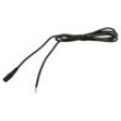 Kabel 2x0,5mm2 vodiče,DC 5,5/2,1 zásuvka přímý černá 1,5m