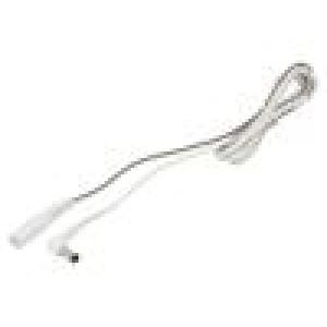Kabel 2x0,5mm2 DC 5,5/2,1 zástrčka,DC 5,5/2,1 zásuvka úhlový