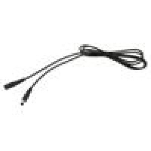 Kabel 1x0,5mm2 DC 5,5/2,5 zástrčka,DC 5,5/2,5 zásuvka přímý
