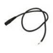 Kabel 2x0,5mm2 vodiče,DC 5,5/2,1 zásuvka přímý černá 0,5m