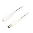 Kabel 2x0,5mm2 DC 5,5/2,1 zástrčka,DC 5,5/2,1 zásuvka přímý