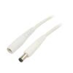 Kabel 1x1mm2 DC 5,5/2,1 zástrčka,DC 5,5/2,1 zásuvka přímý