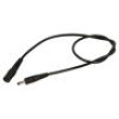 Kabel 1x0,5mm2 DC 5,5/2,1 zástrčka,DC 5,5/2,1 zásuvka přímý