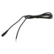 Kabel 2x0,5mm2 vodiče,DC 5,5/2,1 zásuvka přímý černá 3m