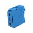 Splice terminal: rail UKH 50mm2 ways: 1 terminals: 2 blue 1kV