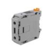 Splice terminal: rail UKH 70mm2 ways: 1 terminals: 2 grey 1kV