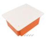 Enclosure: back box X: 145mm Y: 175mm Z: 141mm ABS IP20 orange