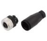 Plug M12 PIN: 4 female A code-DeviceNet / CANopen for cable