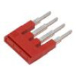 Comb bridge ways: 4 red Width: 4mm UL94V-0