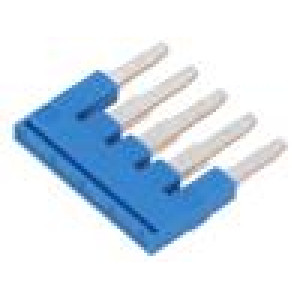 Comb bridge ways: 5 blue Width: 5mm UL94V-0