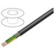 Wire LiY-CY 3x0,14mm2 shielded,tinned copper braid PVC black