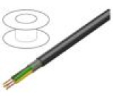 Wire LiY-CY 8x0,5mm2 shielded,tinned copper braid PVC black
