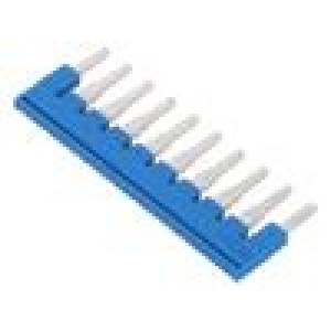 Comb bridge ways: 10 blue Width: 6mm UL94V-0