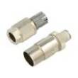 Plug M12 PIN: 8 male for cable IDC straight