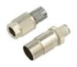 Plug M12 PIN: 8 male for cable IDC straight