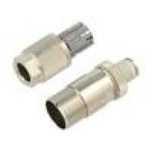 Plug M12 PIN: 8 male for cable IDC straight