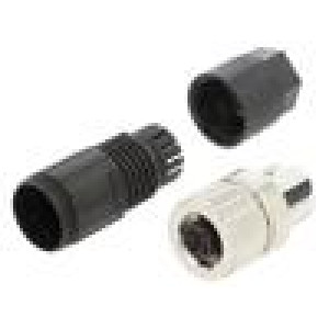 Plug M12 PIN: 4 female A code-DeviceNet / CANopen for cable