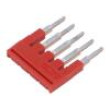 Comb bridge ways: 5 red Width: 4mm UL94V-0