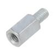 Screwed spacer sleeve 15mm Int.thread: M6 Ext.thread: M6