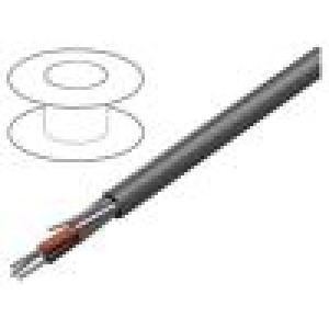 Wire Alpha Essential C&C 3x22AWG shielded,Al-PET foil PVC