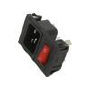 Connector: AC supply socket male 16A 250VAC IEC 60320 C20 (I)