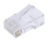 Plug RJ45 PIN: 8 Cat: 5e Layout: 8p8c for cable IDC,crimped