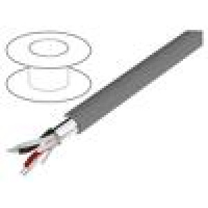 Wire Alpha Essential C&C 2x2x18AWG shielded,Al-PET foil PVC