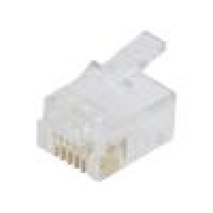 Plug RJ12 PIN: 6 Layout: 6p6c for cable IDC,crimped