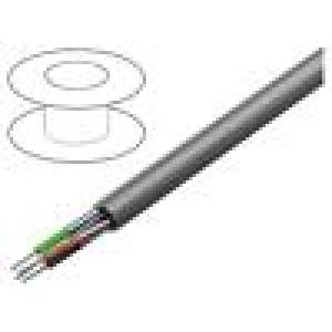 Wire Alpha Essential C&C 2x2x22AWG shielded,Al foil PVC 300V