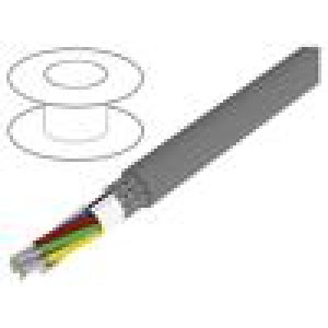 Wire Alpha Essential C&C 9x22AWG PVC dark grey 300V 305m