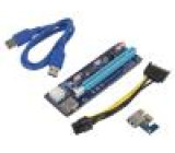 Riser USB 3.0 blue Application: Bitcoin Miner
