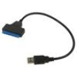 USB to SATA adapter Slim SATA female,USB A plug 0.26m