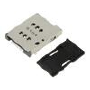 Connector: for cards Nano SIM push-push SMT PIN: 6