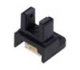 Sensor: photoelectric through-beam (with slot) Slot width: 5mm