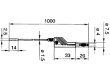 MAL4-0.64/100SW Měřicí šňůra PVC 1m černá 3A 60VDC Průř.vod:0,25mm2