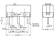 Mikrospínač SNAP ACTION s páčkou SPST-NO 0,1A/6VDC OFF-(ON)