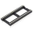 16+16 Pos. Female DIL Vertical Throughboard IC Socket