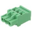 Pluggable terminal block 7.62mm ways: 4 straight socket male