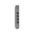Plug socket strip: protective Sockets: 4 230VAC 16A grey