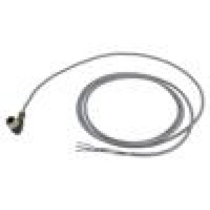 Kabel: pro snímače/automatizaci M12 PIN: 4 úhlový 2m zástrčka