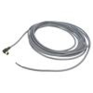 Kabel: pro snímače/automatizaci M8 PIN: 4 úhlový 5m zástrčka