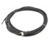 Kabel: pro snímače/automatizaci M12 PIN: 4 přímý 5m zástrčka