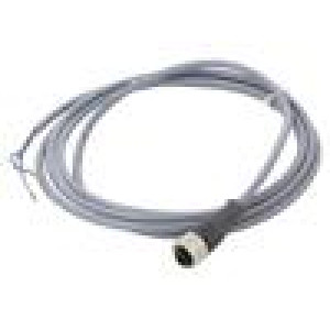 Kabel: pro snímače/automatizaci M12 PIN: 4 přímý 2m zástrčka