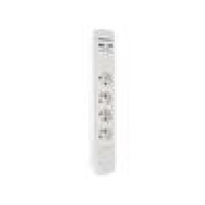 Plug socket strip: protective Sockets: 4 230VAC 16A white
